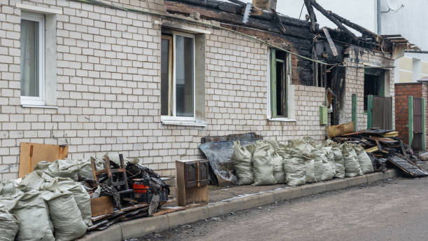 Professional Fire Damage Removal technician working in Hurst, TX